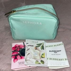 Sephora pouch with perfume samples Burberry, Vince Comuto, Ralph Lauren